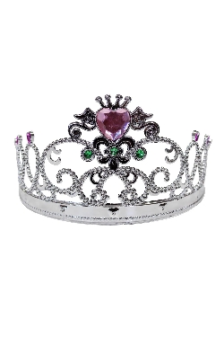 CORONA PRINCIPESSA ARGENTO - ROSA